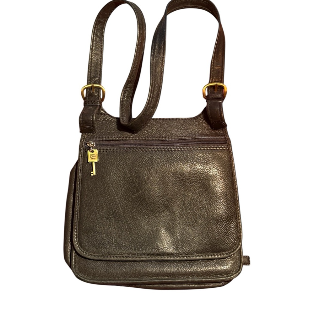 Fossil Leather Crossbody Bag